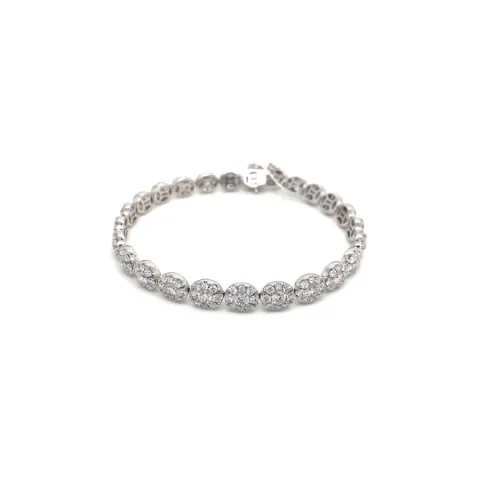 18K White Gold Diamond Bracelet