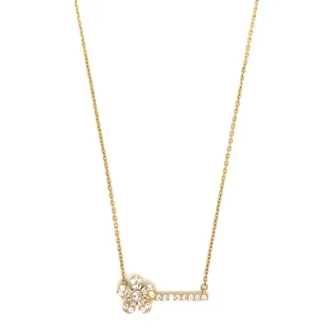 18K Yellow Gold Diamond Necklace