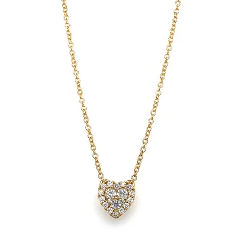 18K Yellow Gold Diamond Necklace