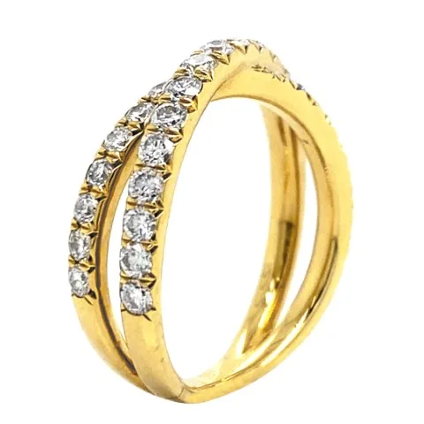 18K Yellow Gold Diamond Band