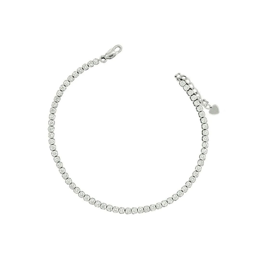 18K White Gold Diamond Tennis Bracelet