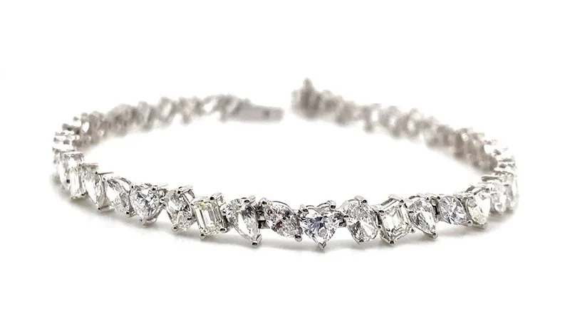 18K White Gold Diamond Bracelet