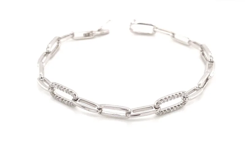 18K White Gold Diamond Bracelet