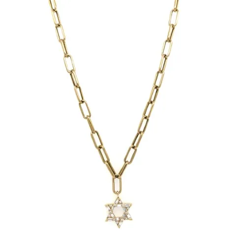 18K Yellow Gold Diamond Necklace