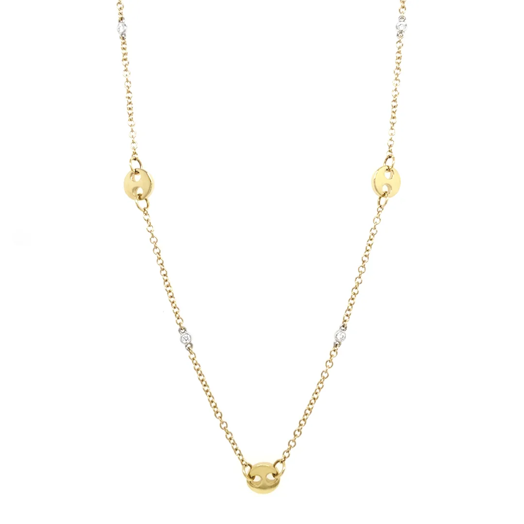 18K Two-Tone Gold Necklace