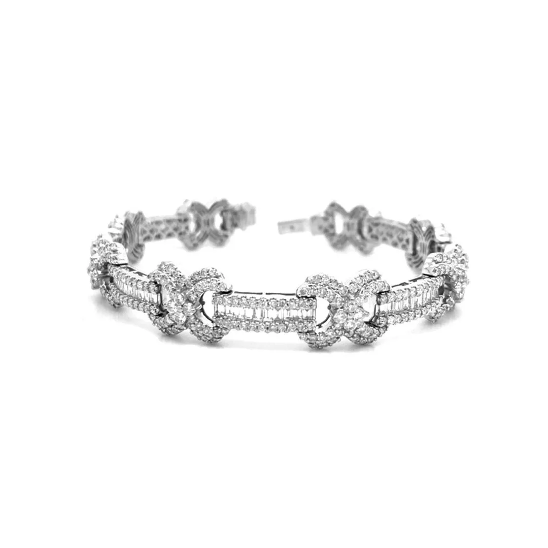 18K White Gold Diamond Bracelet