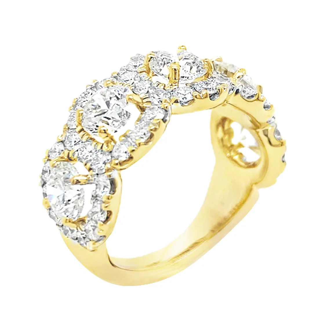 18K Yellow Gold Diamond Band