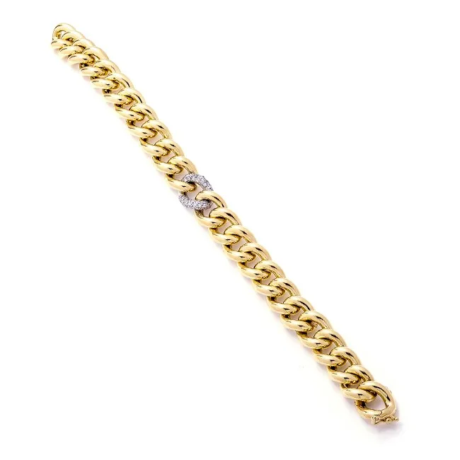 18K Two-Tone Diamond Bracelet