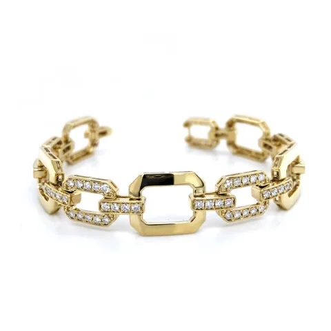 18K Yellow Gold Diamond Bracelet