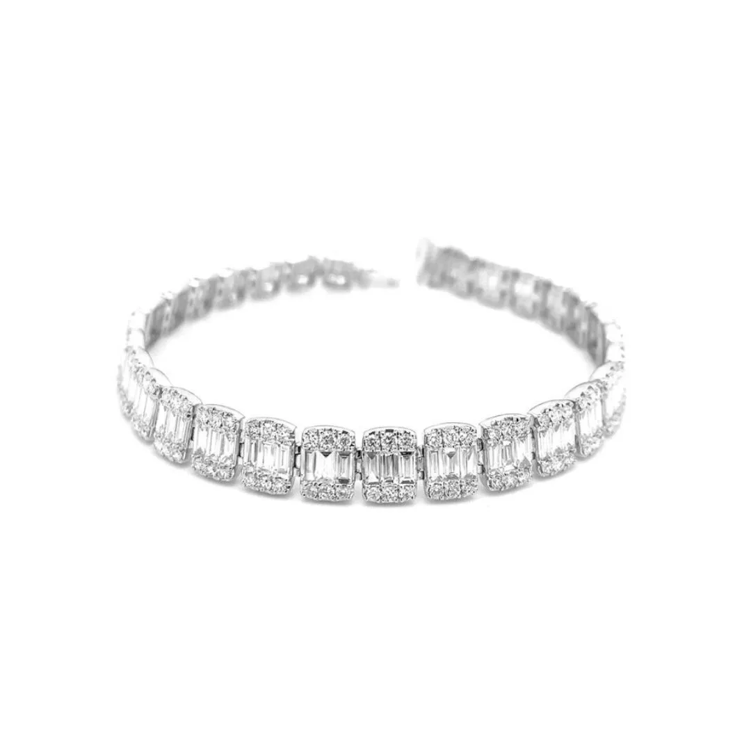 18K White Gold Diamond Bracelet
