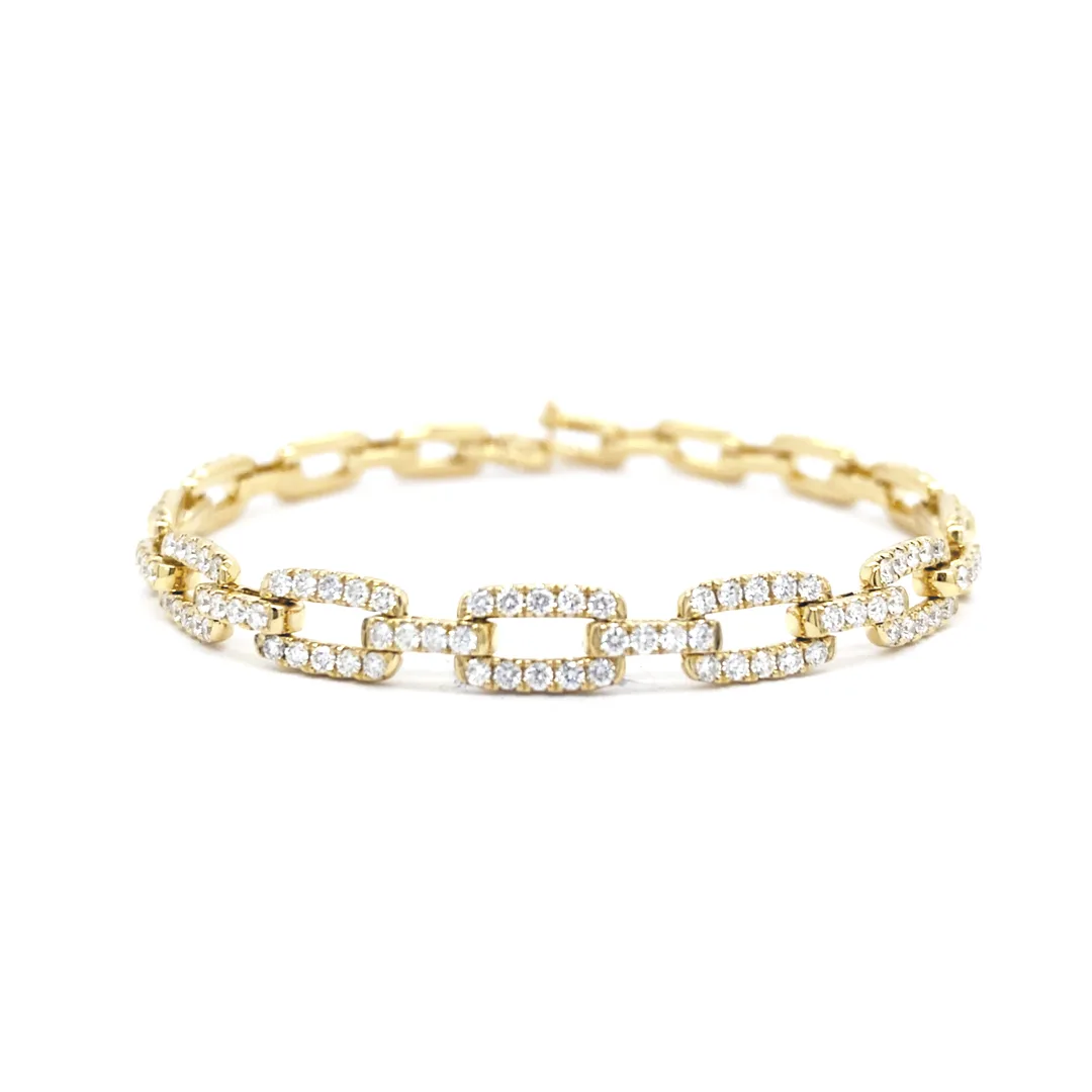 18K Yellow Gold Diamond Bracelet