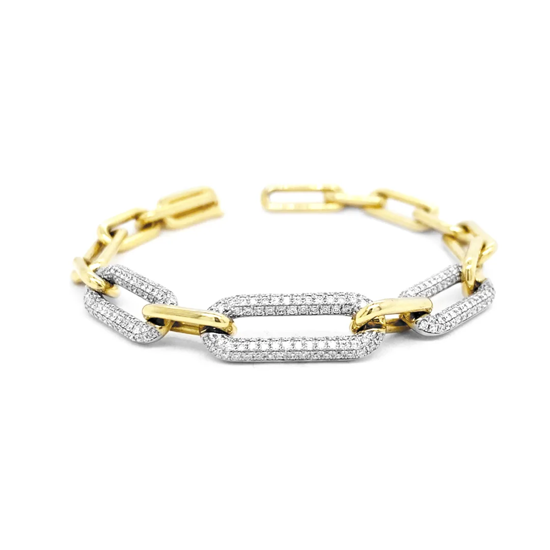18K Yellow Gold Diamond Bracelet