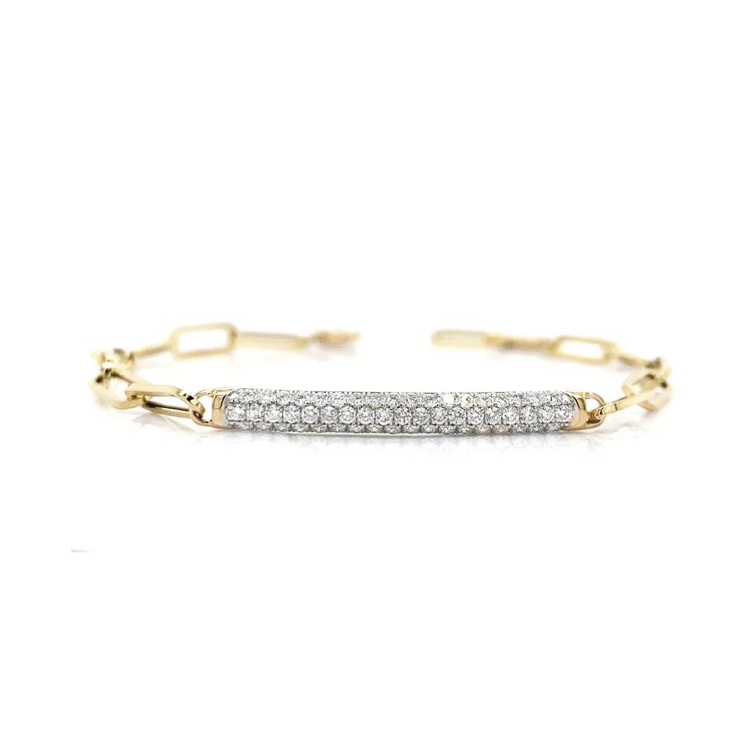 18K Yellow Gold Diamond Bracelet