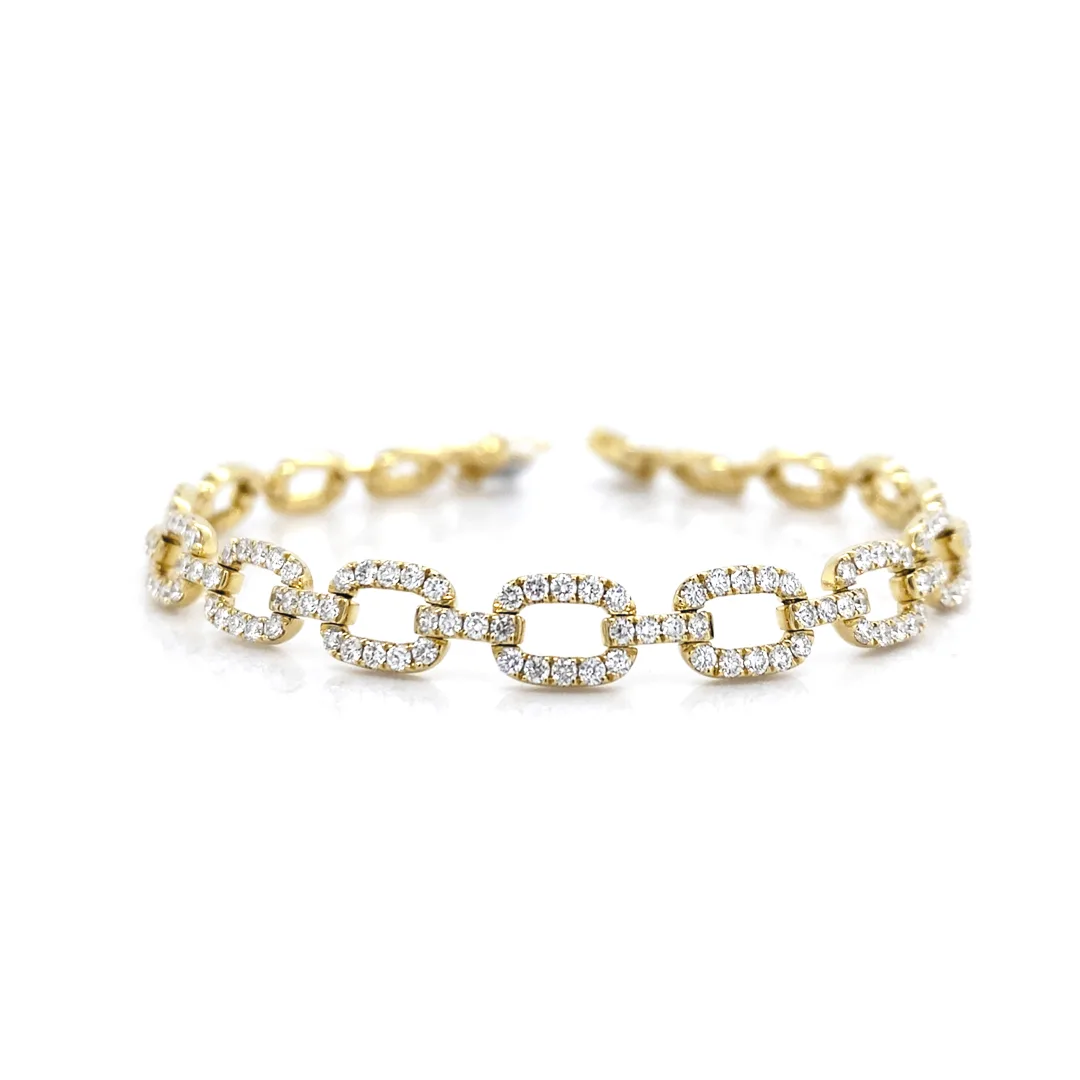 18K Yellow Gold Diamond Bracelet