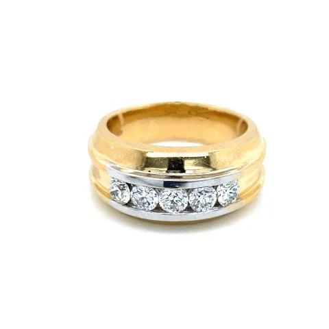 18K Two-Tone Gold Men’s Ring