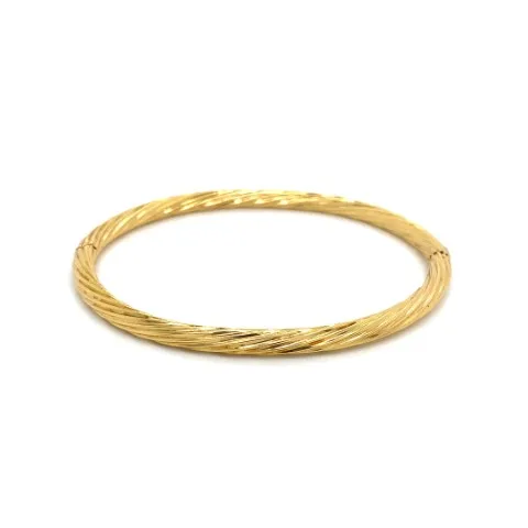 18K Yellow Gold Bangle