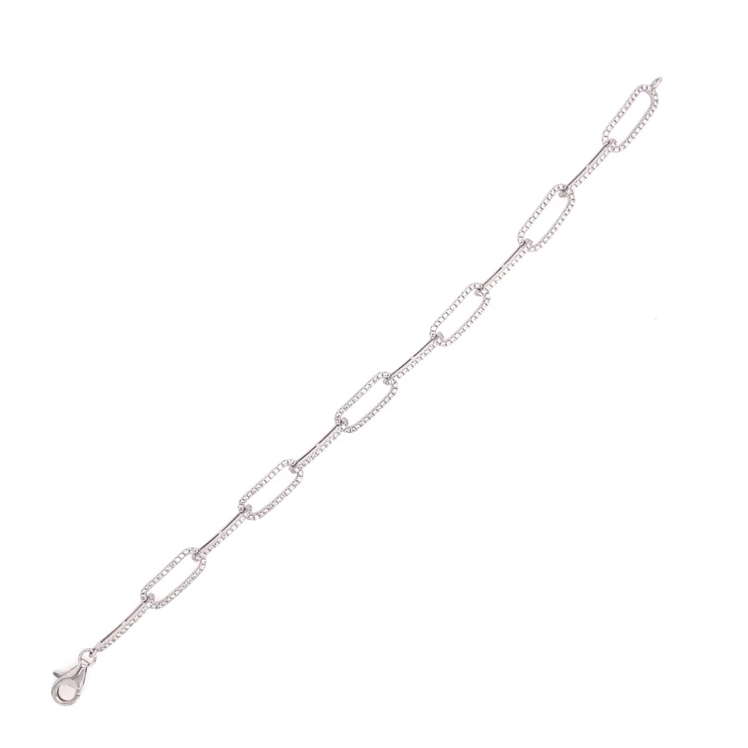 18K White Gold Diamond Bracelet