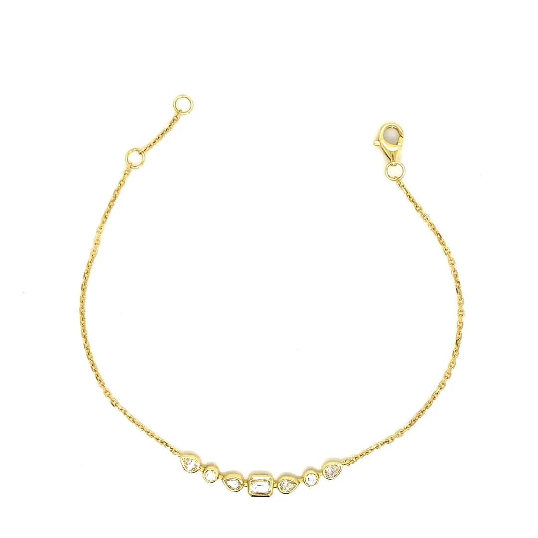 18K Yellow Gold Diamond Bracelet