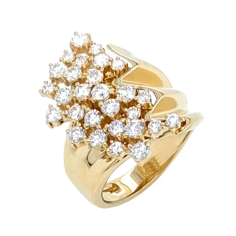 18K White Gold Diamond Band