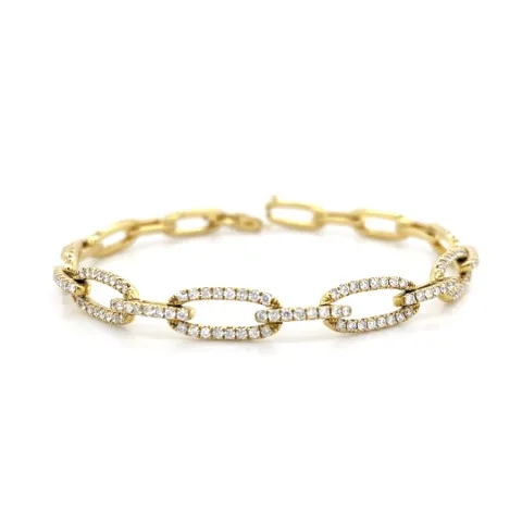 18K Yellow Gold Diamond Bracelet