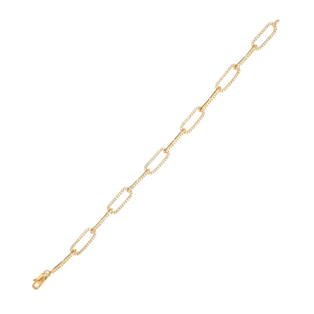 18K Yellow Gold Diamond Bracelet