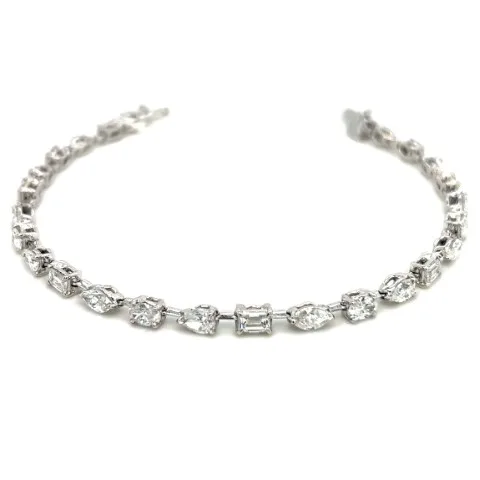 18K White Gold Diamond Bracelet