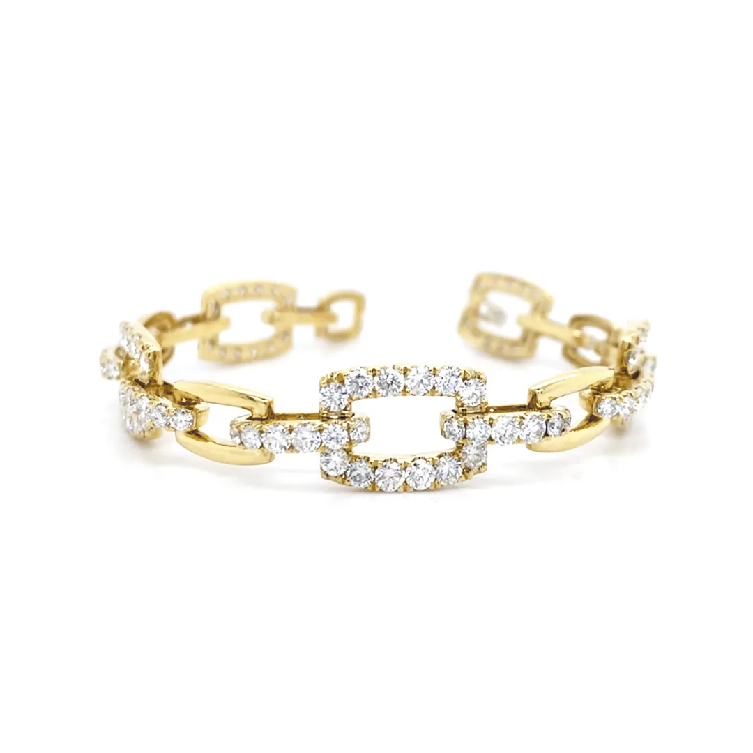 18K Yellow Gold Diamond Bracelet