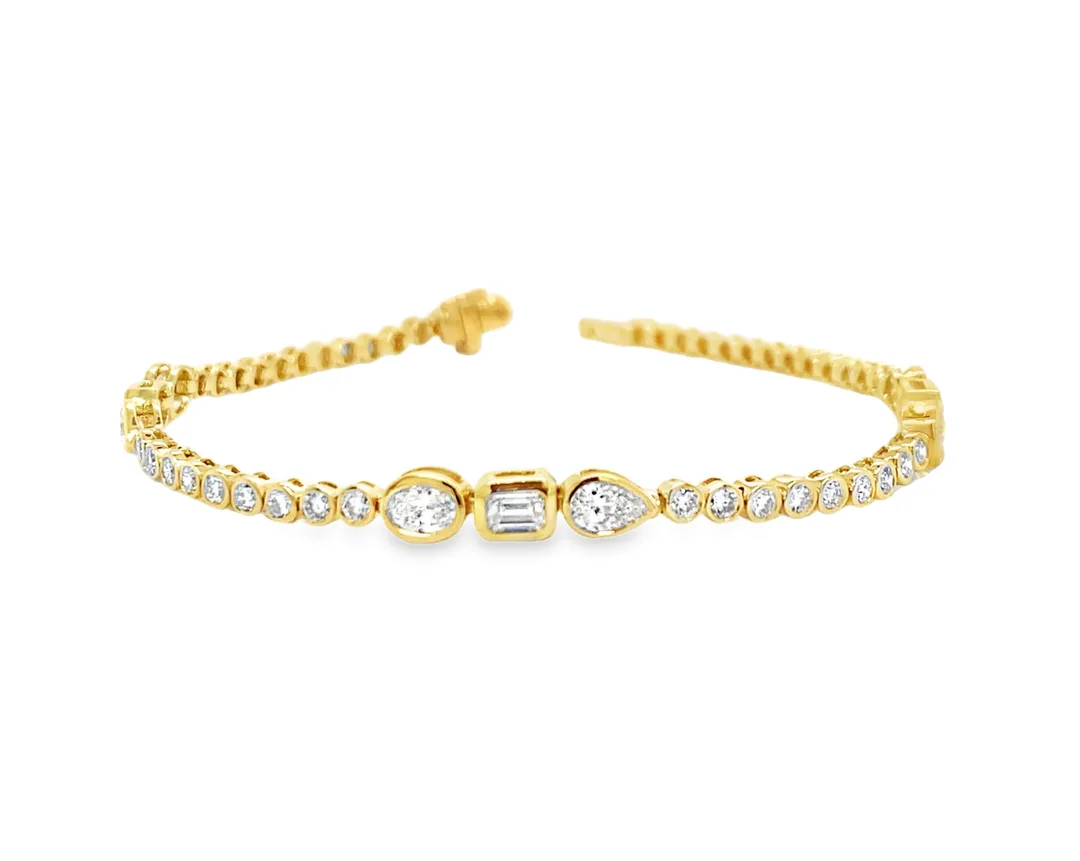 18K Yellow Gold Diamond Bracelet