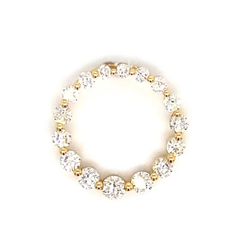 18K Yellow Gold Diamond Pendant