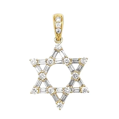 18K Yellow Gold Diamond Pendant