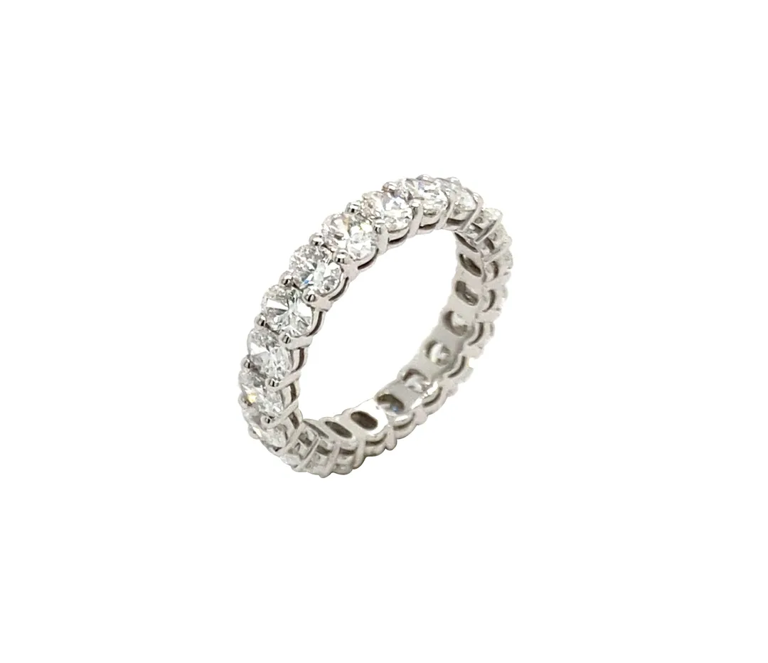 18K White Gold Diamond Eternity Band