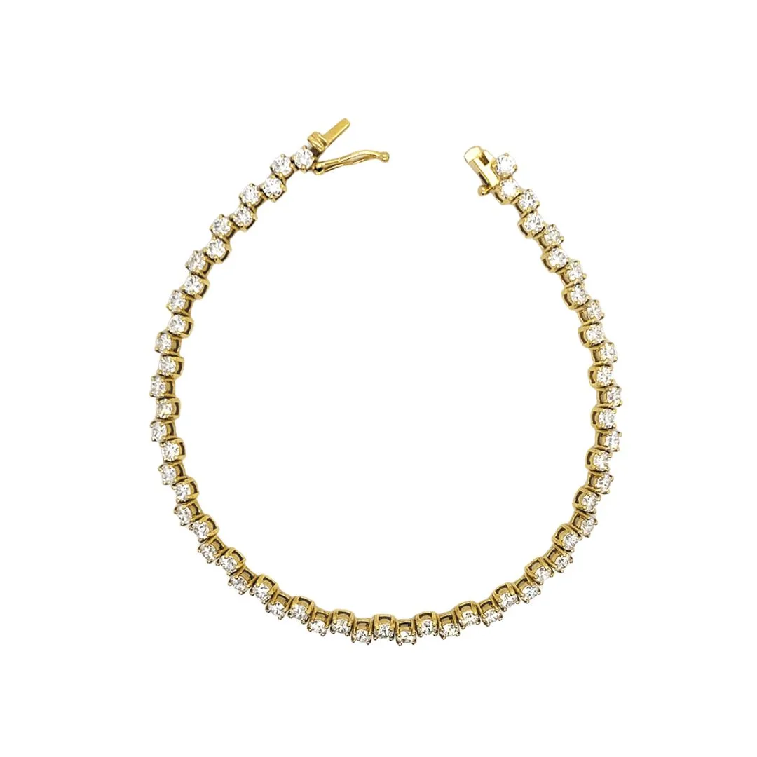 18K Yellow Gold Diamond Bracelet