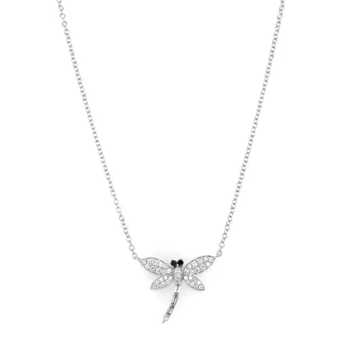 18K White Gold Diamond Necklace
