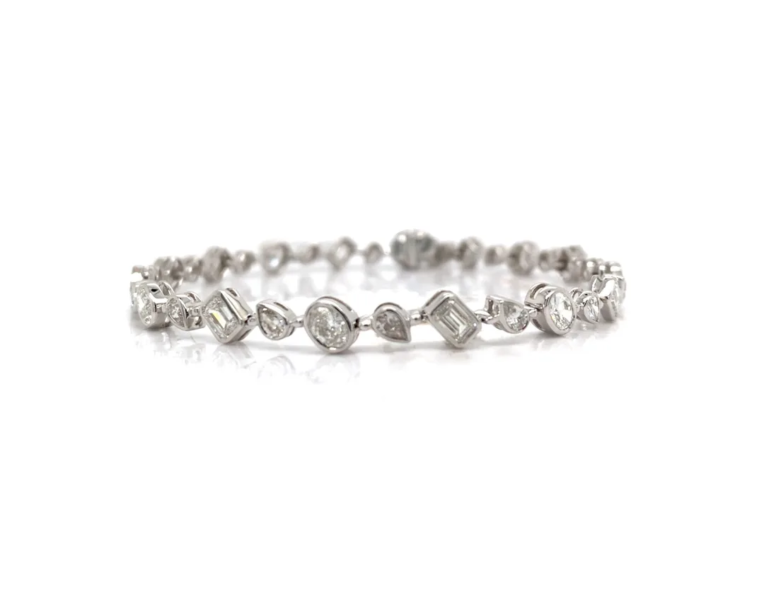18K White Gold Diamond Bracelet