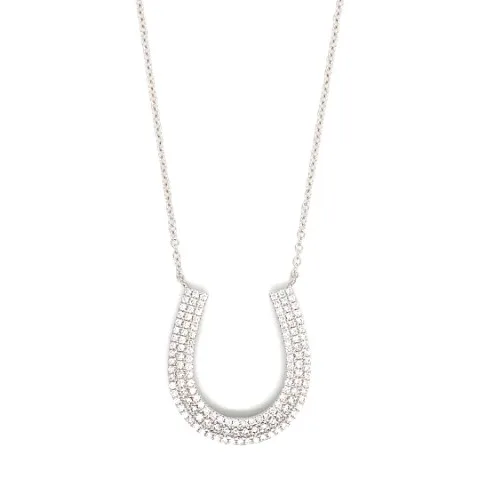 18K White Gold Diamond Necklace
