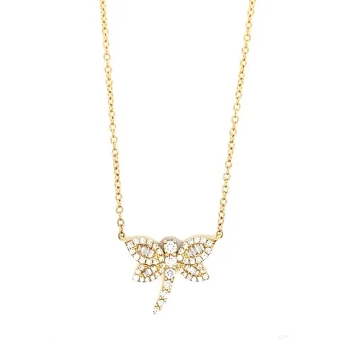 18K Yellow Gold Diamond Necklace