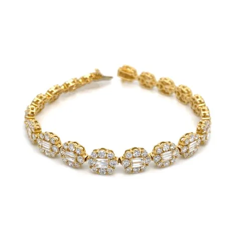 18K Yellow Gold Diamond Bracelet
