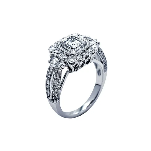 18K White Gold Diamond Ring