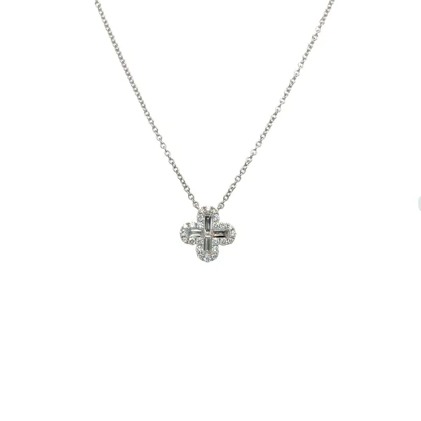 18K White Gold Diamond Necklace