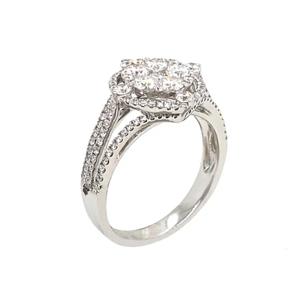 18K White Gold Diamond Ring