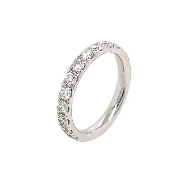 18K White Gold Diamond Band