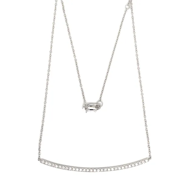 18K White Gold Diamond Necklace