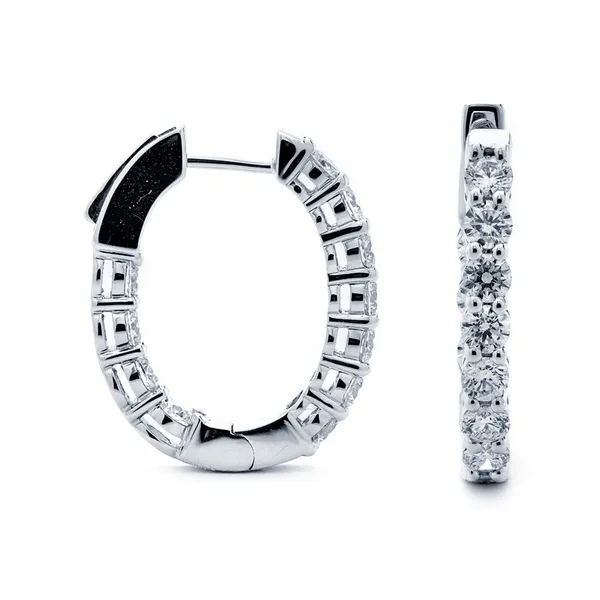 18K White Gold Diamond Earrings