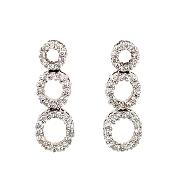 18K White Gold Diamond Earrings