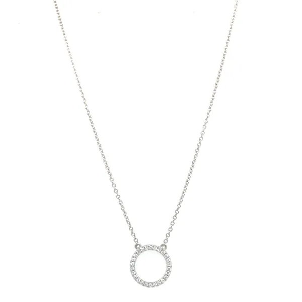 18K White Gold Diamond Necklace