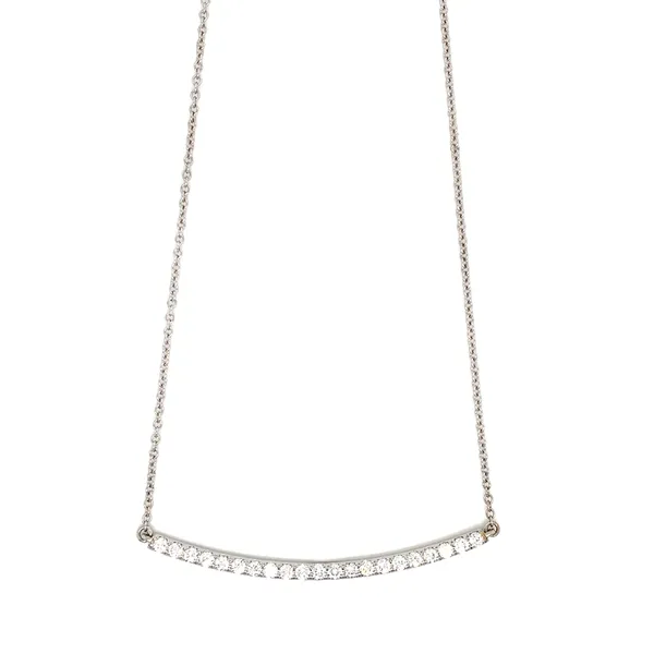 18K White Gold Diamond Necklace