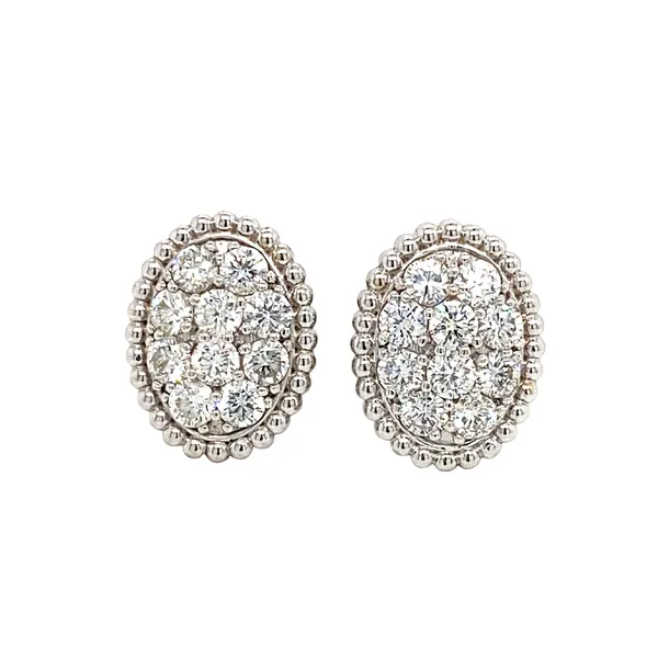 18K White Gold Diamond Earrings