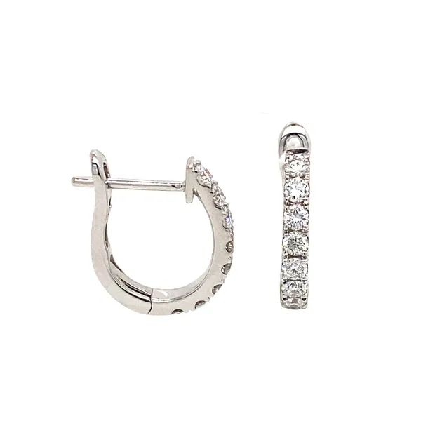 18K White Gold Diamond Earrings