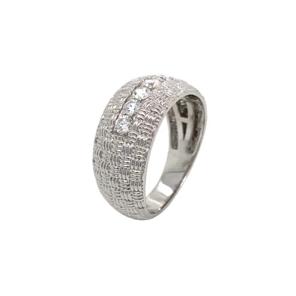 18K White Gold Diamond Men’s Ring