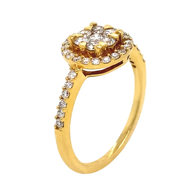 18K Yellow Gold Diamond Ring
